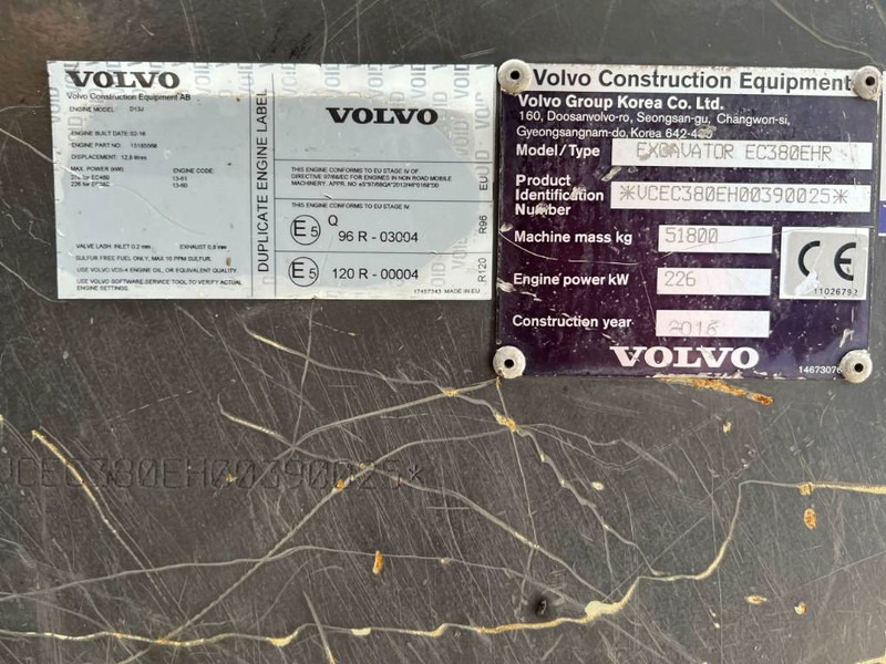 Volvo EC380E HR UHD - Гусеничный экскаватор: фото 4 Volvo EC380E HR UHD - Гусеничный экскаватор: фото 4