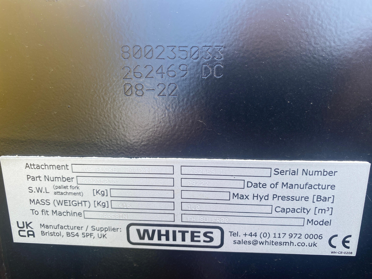 FARESIN WHITES GP BUCKET 2440 mm FH 8U FR00 - Ковш для Строительной техники: фото 4 FARESIN WHITES GP BUCKET 2440 mm FH 8U FR00 - Ковш для Строительной техники: фото 4