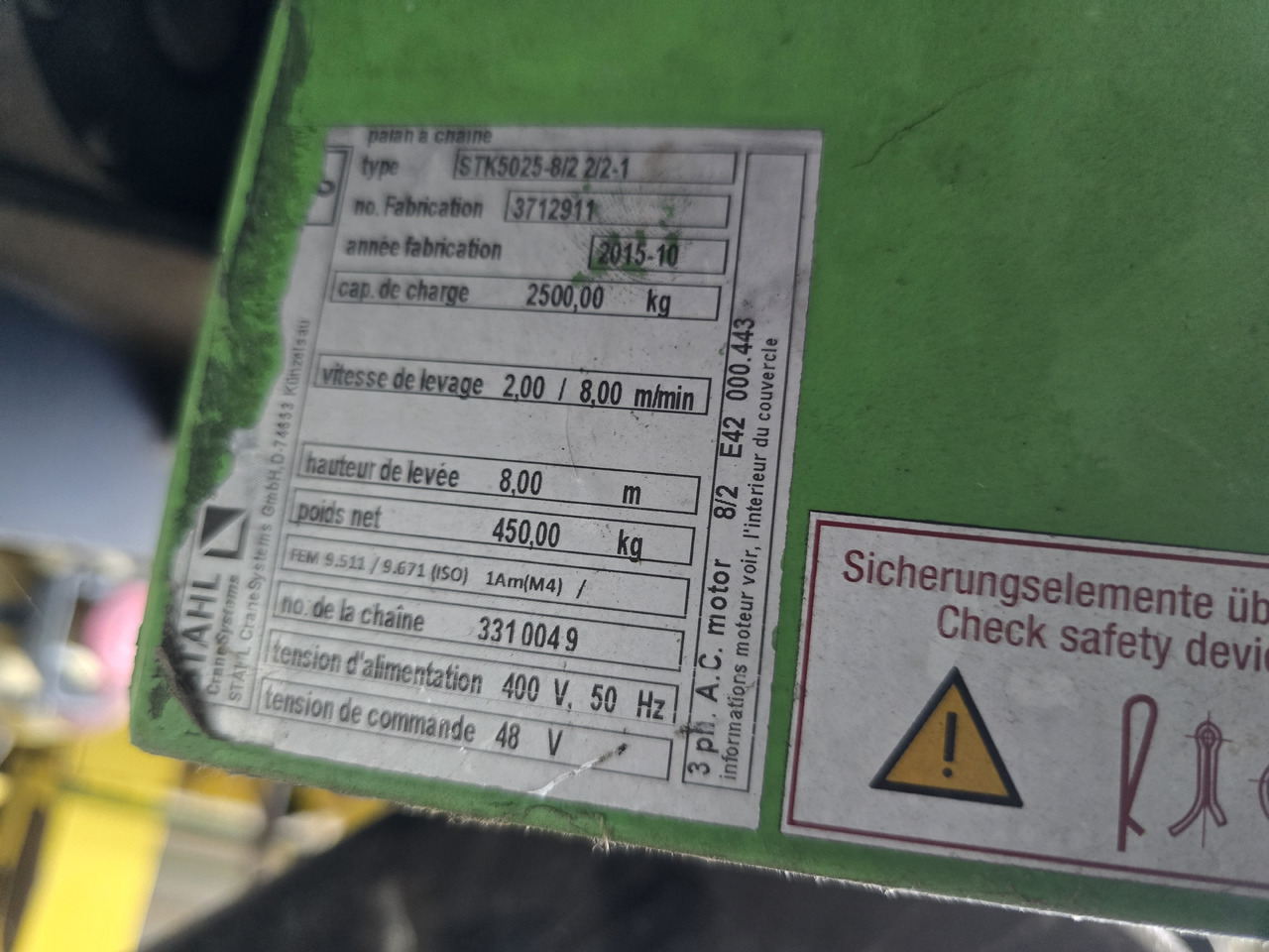 STAHL ST50 - Лебёдка для Сельскохозяйственной техники: фото 2 STAHL ST50 - Лебёдка для Сельскохозяйственной техники: фото 2