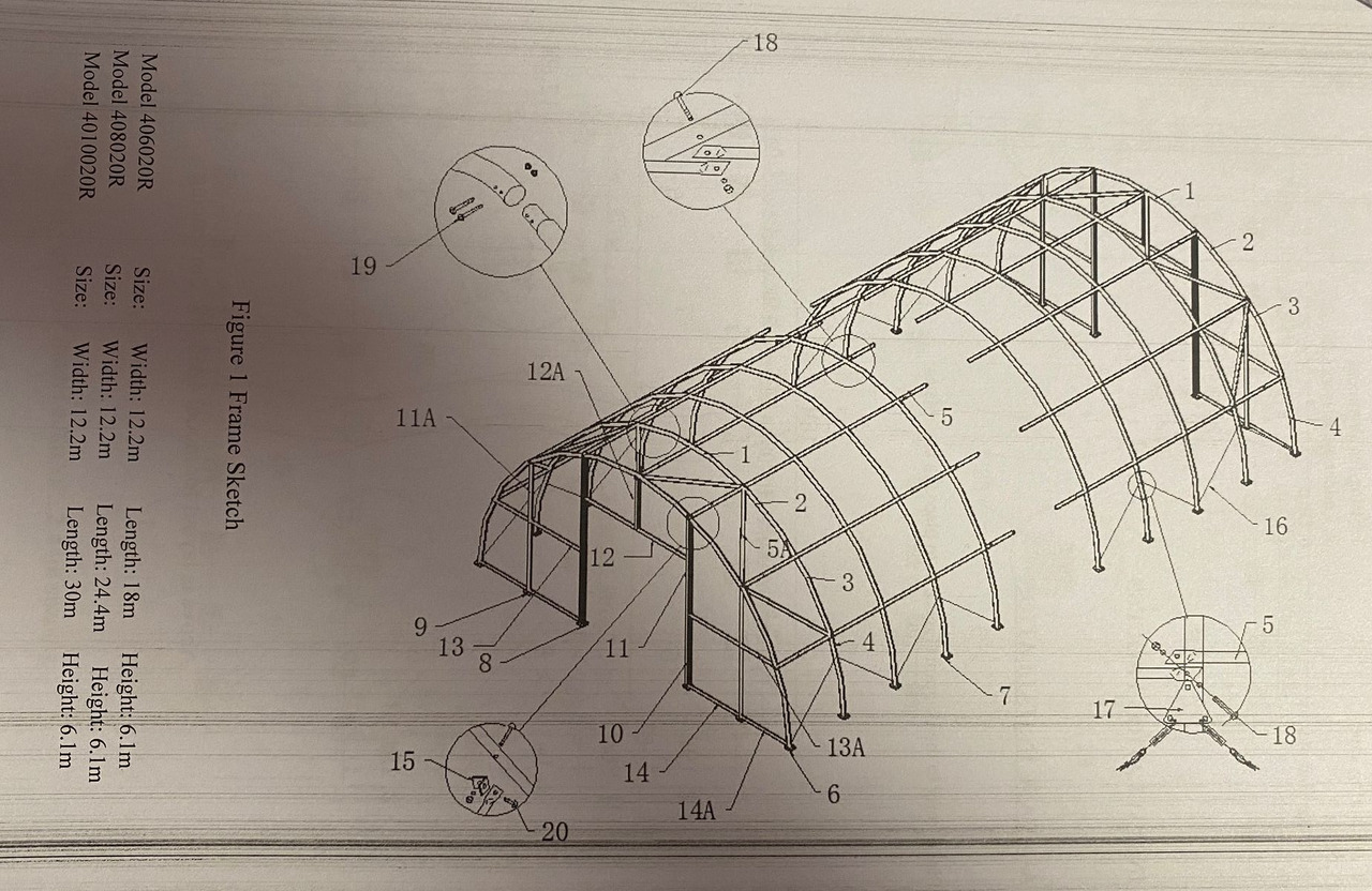 Inna 24.38 m x 12.19 m x 6.1 m - Инструмент/ Оборудование: фото 5 Inna 24.38 m x 12.19 m x 6.1 m - Инструмент/ Оборудование: фото 5