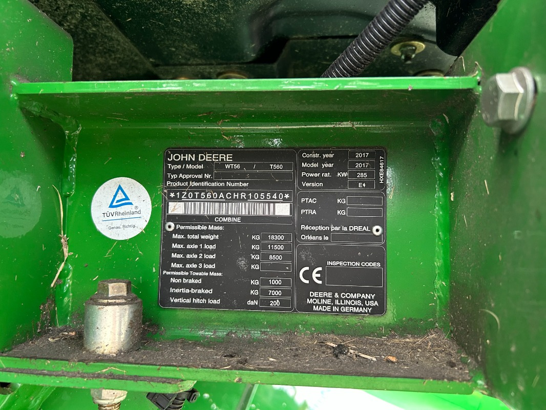 Зерноуборочный комбайн John Deere T560: фото 11