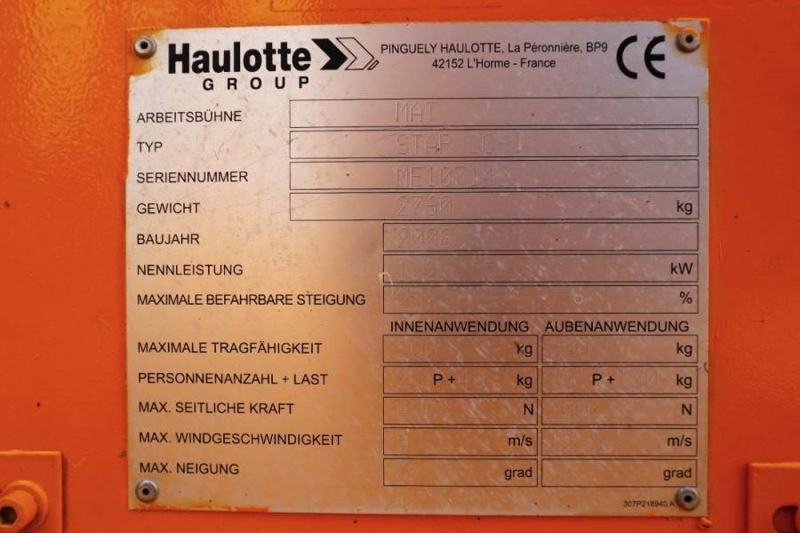 Коленчатый подъемник Haulotte Star 10AC Electric, 10m Working Height, 3m Reach,: фото 6