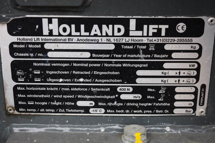 Ножничный подъемник Holland Lift Ecostar HL-11812 Electric, 14m Working Height, 300: фото 6