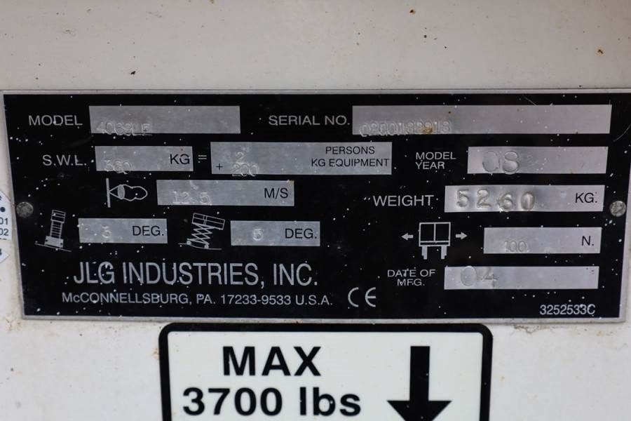 Ножничный подъемник JLG 4069LE Electric, 14.2m Working Height, 360kg Capac: фото 6 Ножничный подъемник JLG 4069LE Electric, 14.2m Working Height, 360kg Capac: фото 6