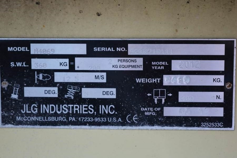 Ножничный подъемник JLG M4069 Hybrid, 14.2m Working Height, 360kg Capacity: фото 6 Ножничный подъемник JLG M4069 Hybrid, 14.2m Working Height, 360kg Capacity: фото 6