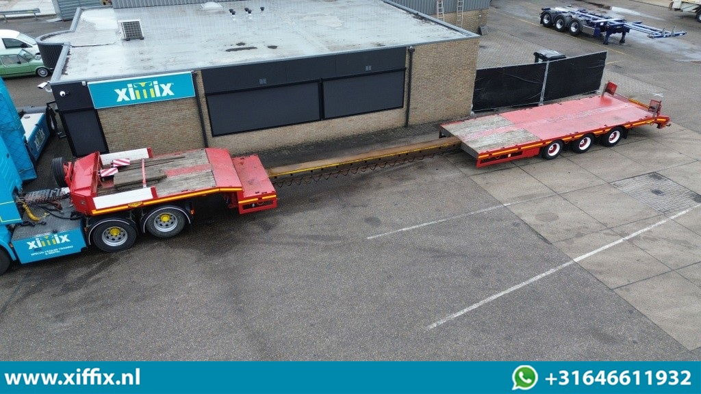 Низкорамный полуприцеп Broshuis 3-ass. Uitschuifbare semi dieplader / Naloop gestuurd: фото 1