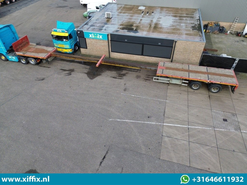 Faymonville 2-ass. Vlakke dubbel 2x uitschuifbare oplegger / 2x gestuurd - Полуприцеп бортовой/ Платформа: фото 2 Faymonville 2-ass. Vlakke dubbel 2x uitschuifbare oplegger / 2x gestuurd - Полуприцеп бортовой/ Платформа: фото 2