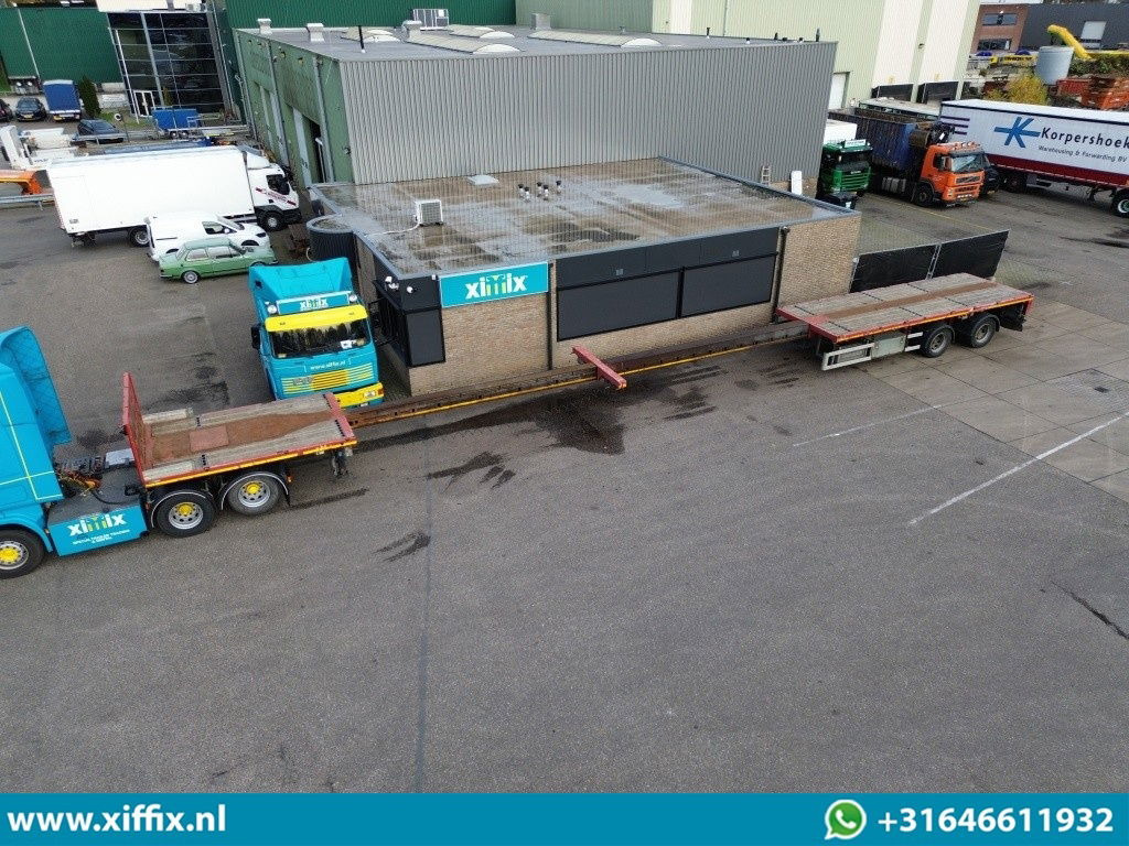 Faymonville 2-ass. Vlakke dubbel 2x uitschuifbare oplegger / 2x gestuurd - Полуприцеп бортовой/ Платформа: фото 1 Faymonville 2-ass. Vlakke dubbel 2x uitschuifbare oplegger / 2x gestuurd - Полуприцеп бортовой/ Платформа: фото 1