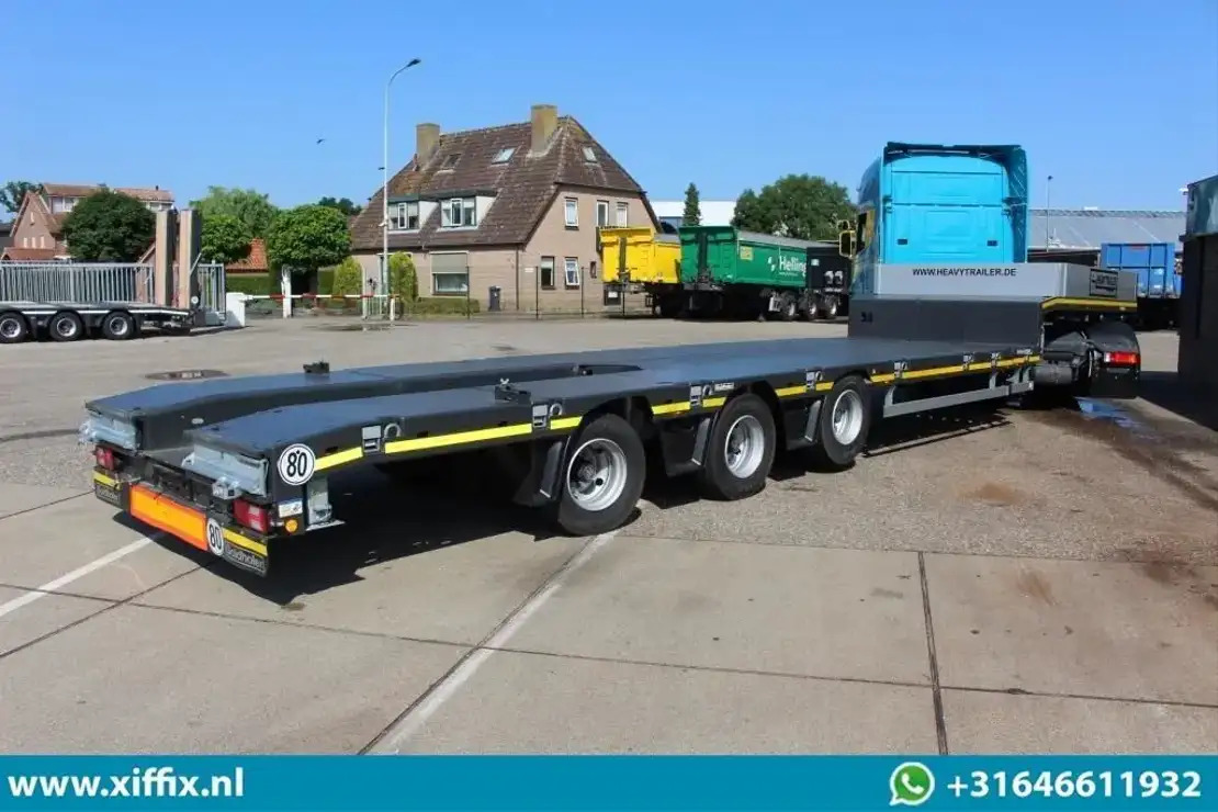 Goldhofer TE Huur 3-ass. Uitschuifbare semi dieplader / Naloop gestuurd - Низкорамный полуприцеп: фото 3 Goldhofer TE Huur 3-ass. Uitschuifbare semi dieplader / Naloop gestuurd - Низкорамный полуприцеп: фото 3