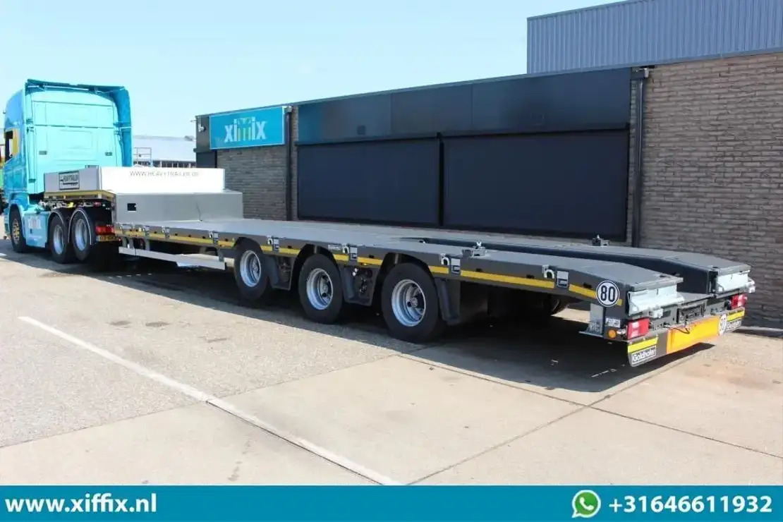 Goldhofer TE Huur 3-ass. Uitschuifbare semi dieplader / Naloop gestuurd - Низкорамный полуприцеп: фото 5 Goldhofer TE Huur 3-ass. Uitschuifbare semi dieplader / Naloop gestuurd - Низкорамный полуприцеп: фото 5