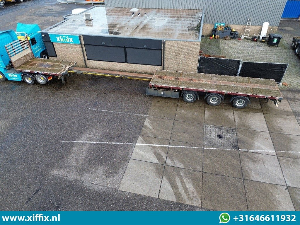 Meusburger 3-ass. Vlakke uitschuifbare oplegger / 3x gestuurd - Полуприцеп бортовой/ Платформа: фото 2 Meusburger 3-ass. Vlakke uitschuifbare oplegger / 3x gestuurd - Полуприцеп бортовой/ Платформа: фото 2