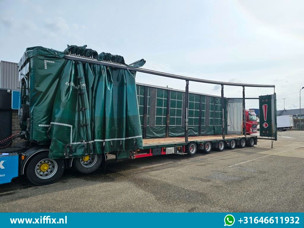 Meusburger 6-ass. Semi dieplader met elektrische huifopbouw / 3x naloop gestuurd - Низкорамный полуприцеп: фото 4 Meusburger 6-ass. Semi dieplader met elektrische huifopbouw / 3x naloop gestuurd - Низкорамный полуприцеп: фото 4