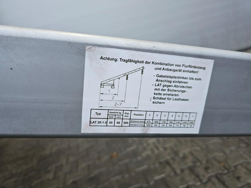 Bauer LAT25-1,0 - Стрела для Погрузочно-разгрузочной техники: фото 4 Bauer LAT25-1,0 - Стрела для Погрузочно-разгрузочной техники: фото 4