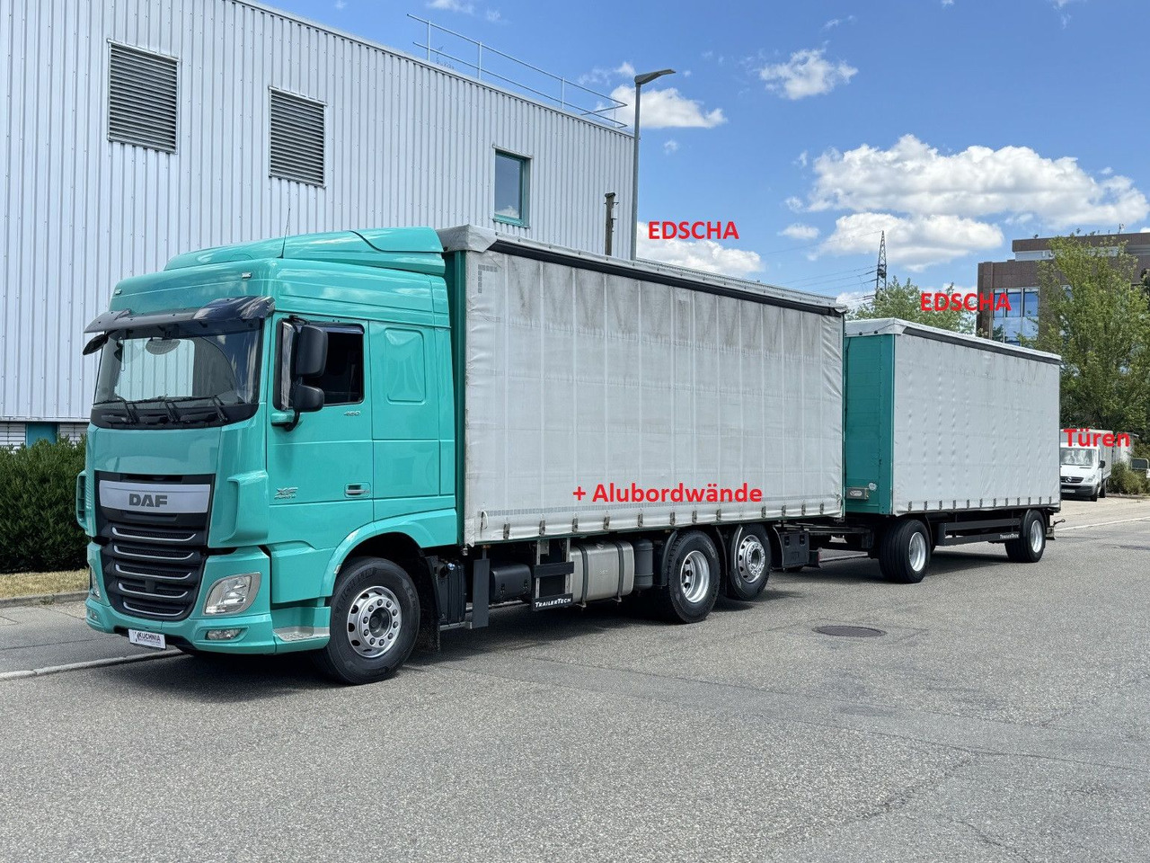 DAF XF460 6x2 Schiebeplane-Zug EDSCHA Bordwände - Тентованный грузовик: фото 1 DAF XF460 6x2 Schiebeplane-Zug EDSCHA Bordwände - Тентованный грузовик: фото 1