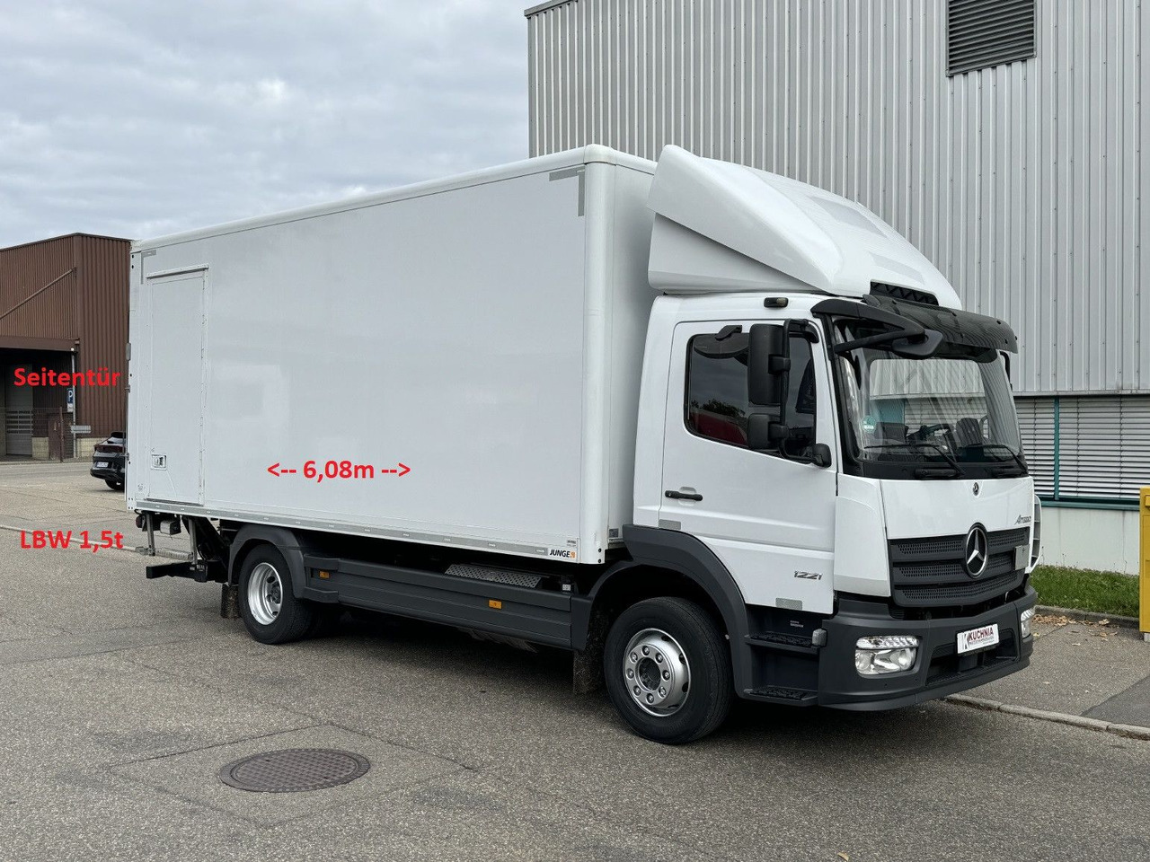Mercedes-Benz Atego 1221 L Koffer 6,1m LBW AHK Klima TOP - Грузовик с закрытым кузовом: фото 1 Mercedes-Benz Atego 1221 L Koffer 6,1m LBW AHK Klima TOP - Грузовик с закрытым кузовом: фото 1