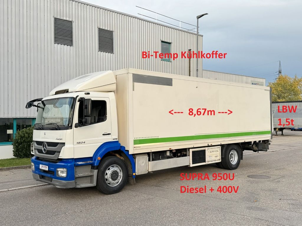 Mercedes-Benz Axor 1824L Bi-Temp. Kühlkoffer 8,67m LBW Supra - Рефрижератор: фото 1 Mercedes-Benz Axor 1824L Bi-Temp. Kühlkoffer 8,67m LBW Supra - Рефрижератор: фото 1