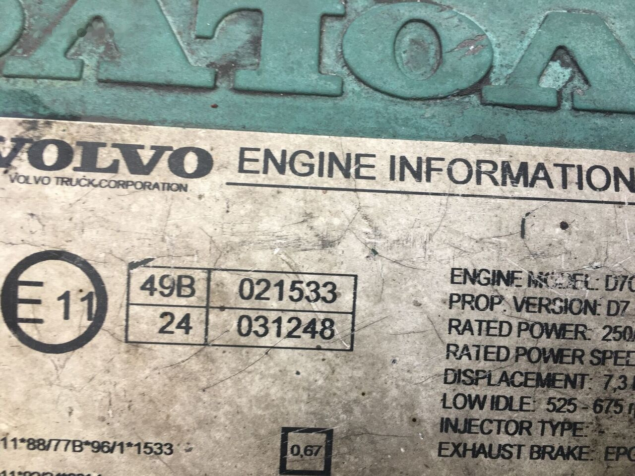 Volvo D7C - Двигатель для Автобусов: фото 2 Volvo D7C - Двигатель для Автобусов: фото 2