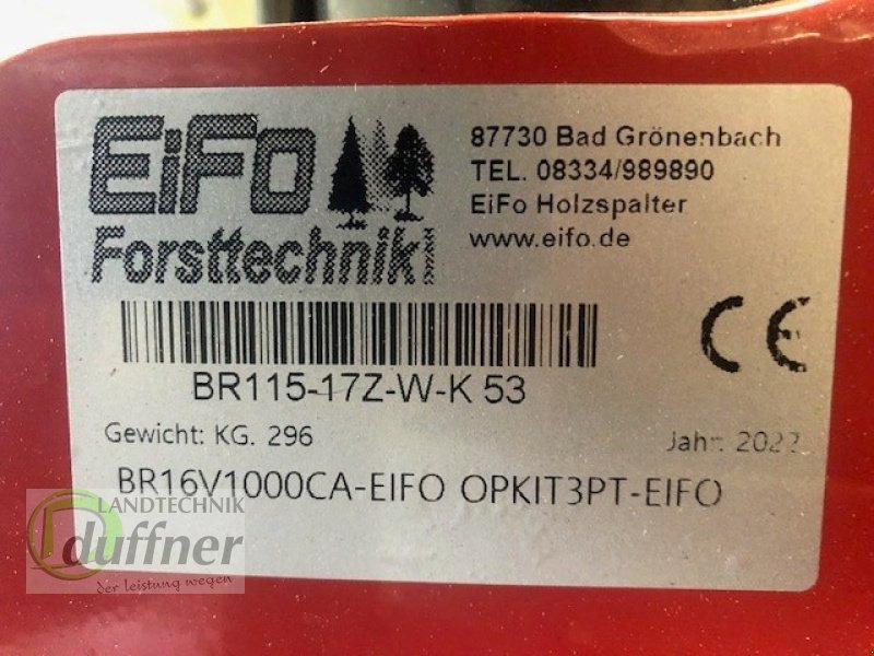 EiFo BR 115-17Z-WK 53 - Дровокол: фото 5 EiFo BR 115-17Z-WK 53 - Дровокол: фото 5
