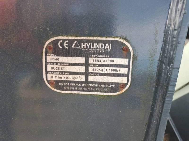 Hyundai Exacavator Digging Bucket 140, 6N4-37000 - Ковш для Строительной техники: фото 3 Hyundai Exacavator Digging Bucket 140, 6N4-37000 - Ковш для Строительной техники: фото 3