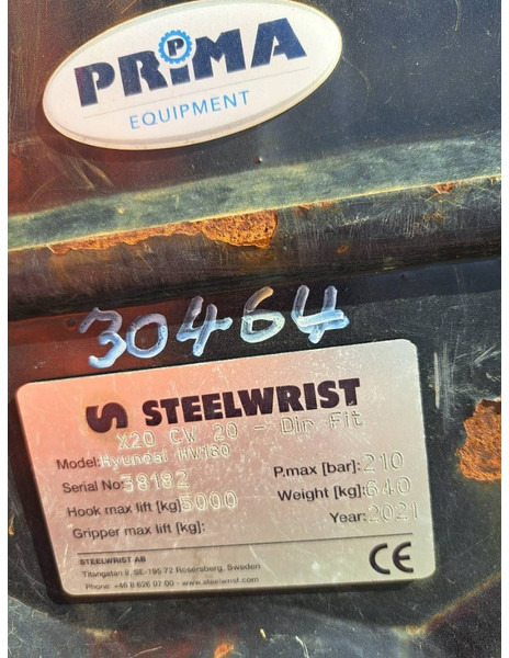 Навесное оборудование для Строительной техники STEELWRIST Tiltrotator X20 CW20 HW180: фото 16