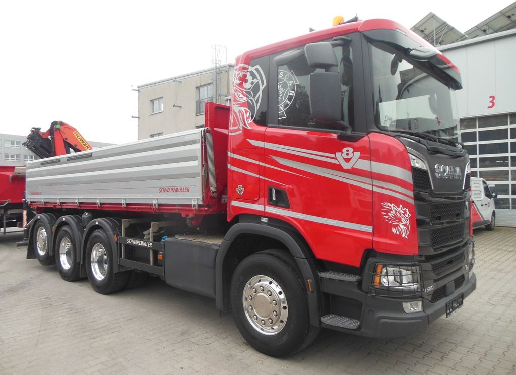 Scania R 580,8X4,KIPPER,BORDMATIC,PALFINGER PK 19.001 - Автоманипулятор, Самосвал: фото 2 Scania R 580,8X4,KIPPER,BORDMATIC,PALFINGER PK 19.001 - Автоманипулятор, Самосвал: фото 2