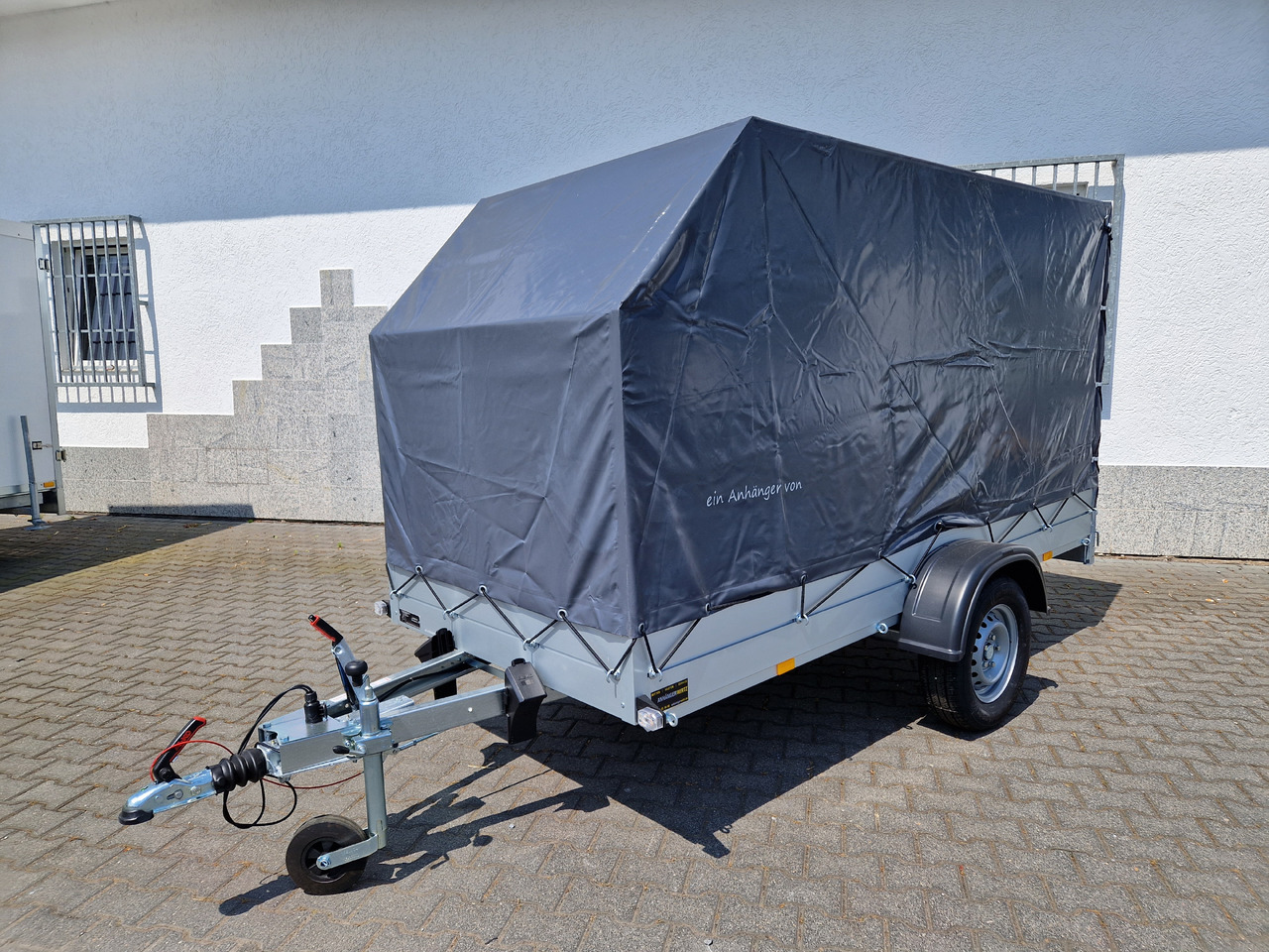 Aluliner Planen Anhänger GTB 1200 301x126x150cm +Hochplane grau schräg (M) 1200kg Aktion - Прицеп для легкового автомобиля: фото 1 Aluliner Planen Anhänger GTB 1200 301x126x150cm +Hochplane grau schräg (M) 1200kg Aktion - Прицеп для легкового автомобиля: фото 1