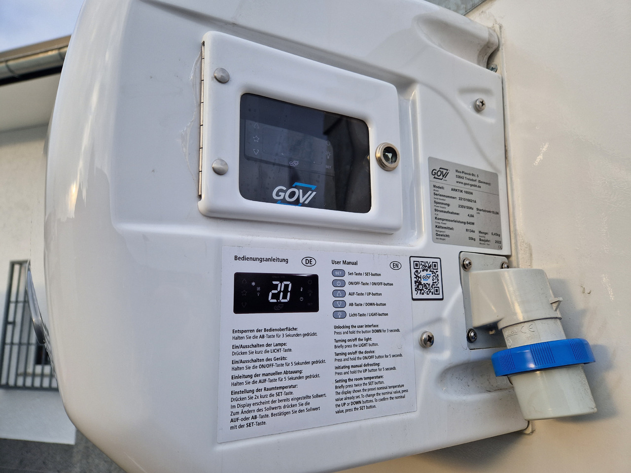 Прицеп-рефрижератор Kargo CoolBoxx FK1326H 251x150x178cm Lebensmittel 230V Govi Kühlung Stützen 1300kg 100km/H: фото 9