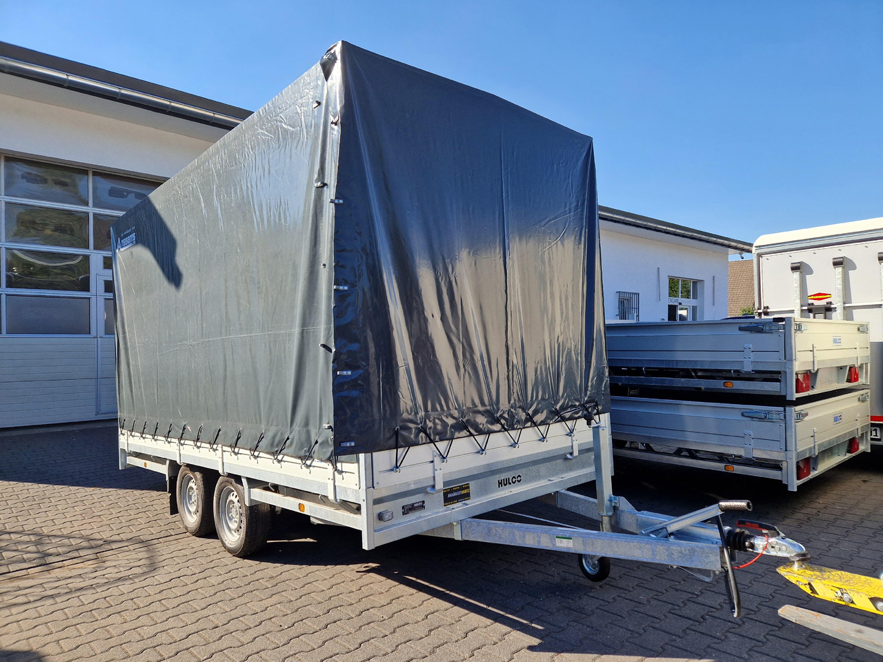 Тентованный прицеп MEDAX - 2 3000 405x203x210cm Hochplane grau 12" niedrig Fahrwerk 3000kg: фото 10