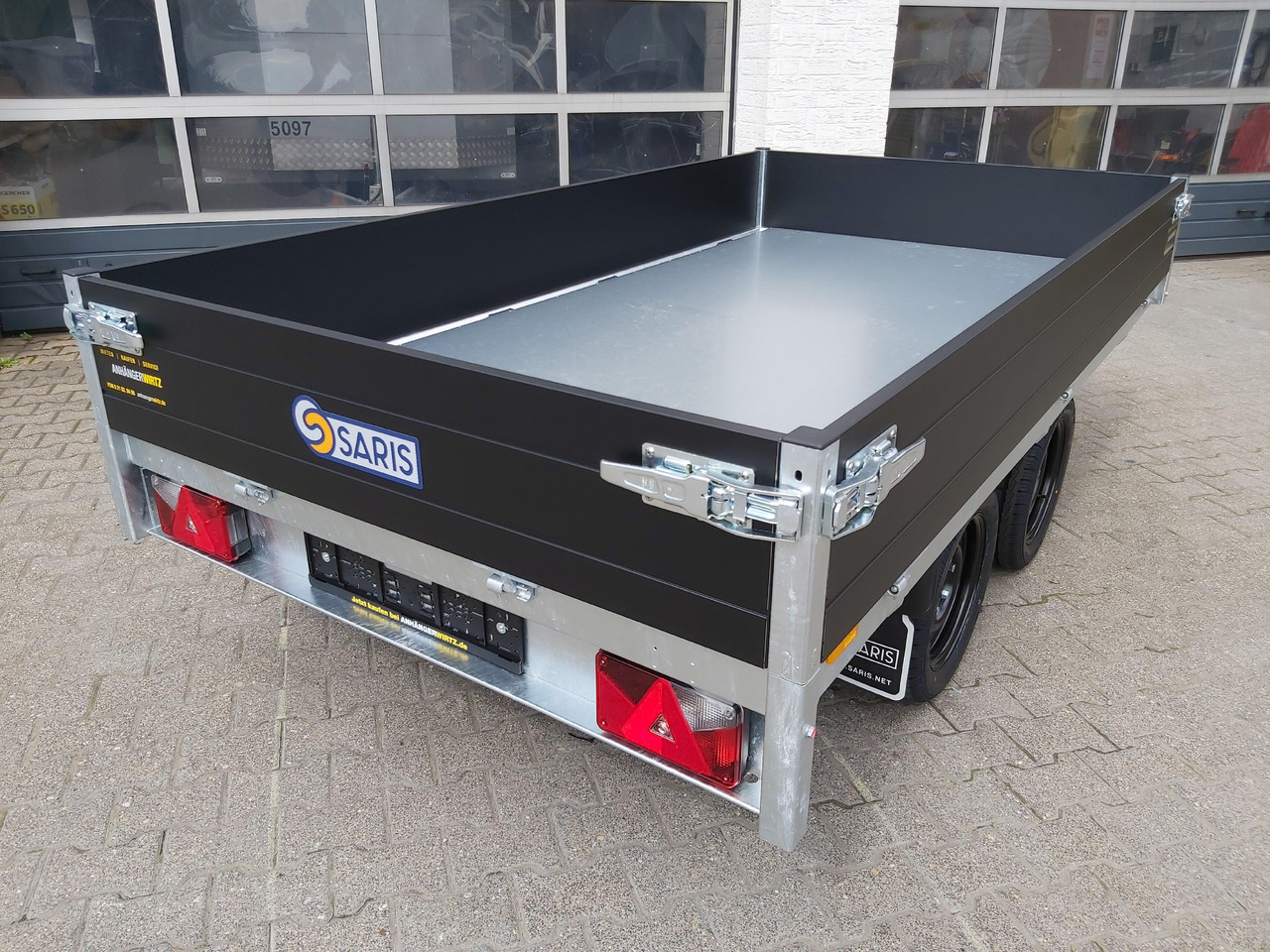 Самосвальный прицеп Saris Kipper K1 276 150 2700 2 E 276x150x30cm Elektro black Edition 13" (S) 2700kg Abverkauf: фото 8