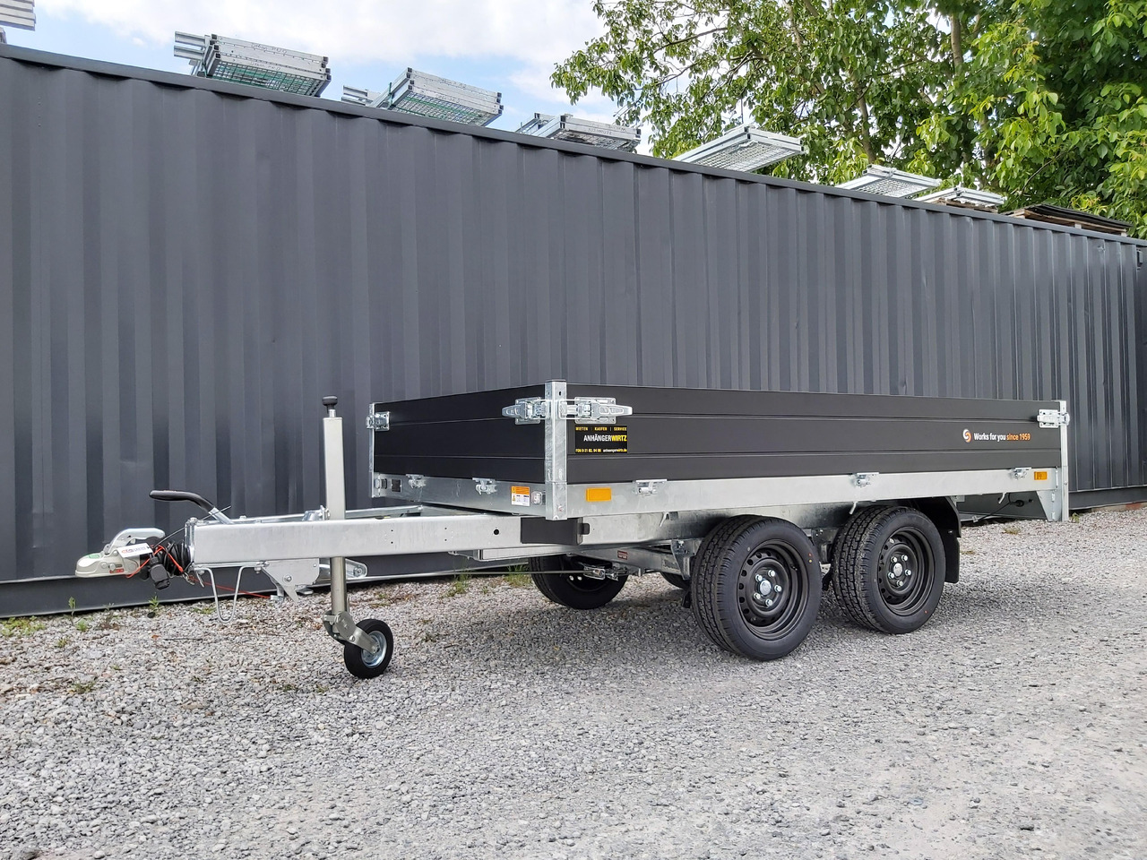 Самосвальный прицеп Saris Kipper K1 276 150 2700 2 E 276x150x30cm Elektro black Edition 13" (S) 2700kg Abverkauf: фото 10