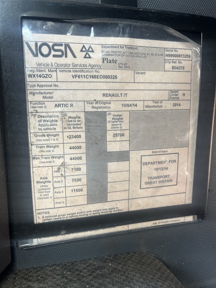 Renault T Range 460 6x2 Tractor Unit - Тягач: фото 5 Renault T Range 460 6x2 Tractor Unit - Тягач: фото 5