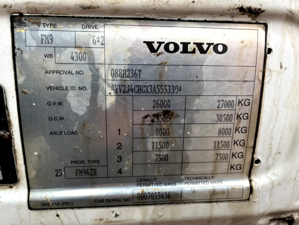 Грузовик-шасси VOLVO FM9 260 6X2: фото 8
