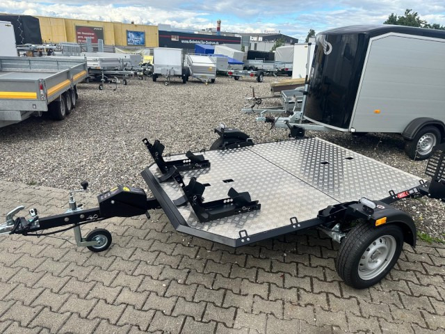 Lorries Motorradanhänger MT-2, 0,75 to. 240 x 174 cm, absenkbar - Прицеп для мотоцикла: фото 2 Lorries Motorradanhänger MT-2, 0,75 to. 240 x 174 cm, absenkbar - Прицеп для мотоцикла: фото 2