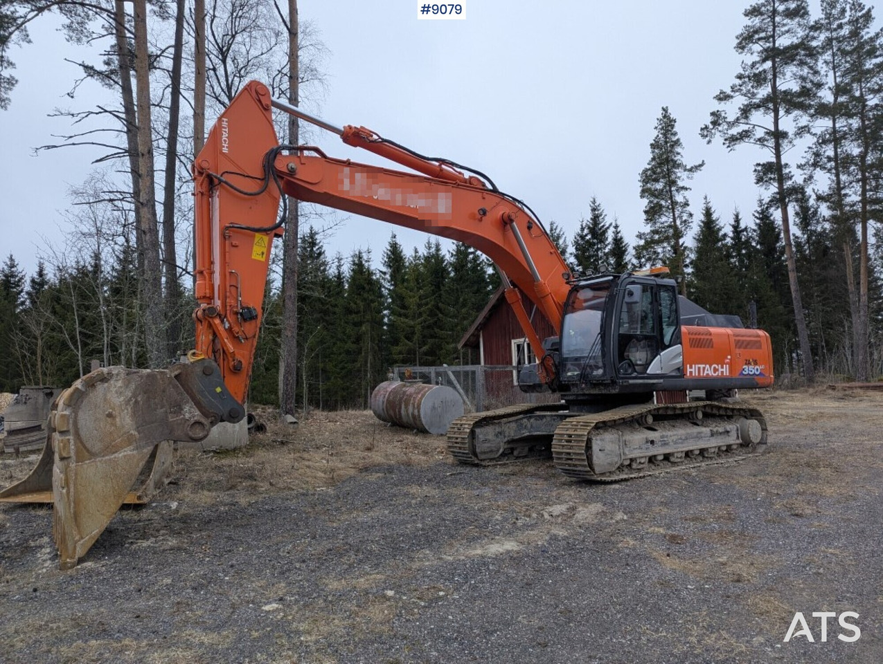 Экскаватор Excavator Hitachi ZX350LC-5B with bucket and digging system: фото 1