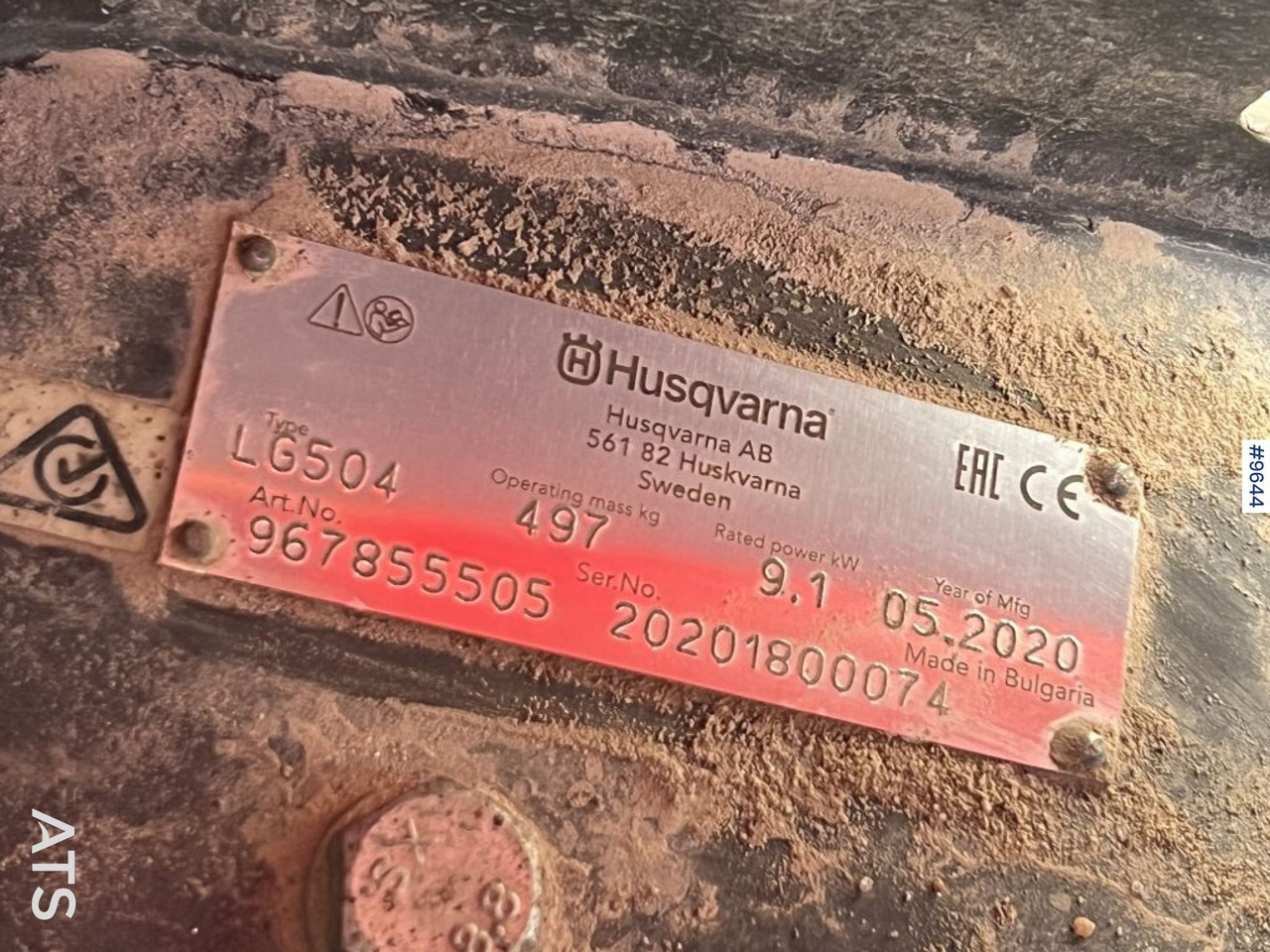 Виброплита Husqvarna LG504 Vibratory Plate: фото 11