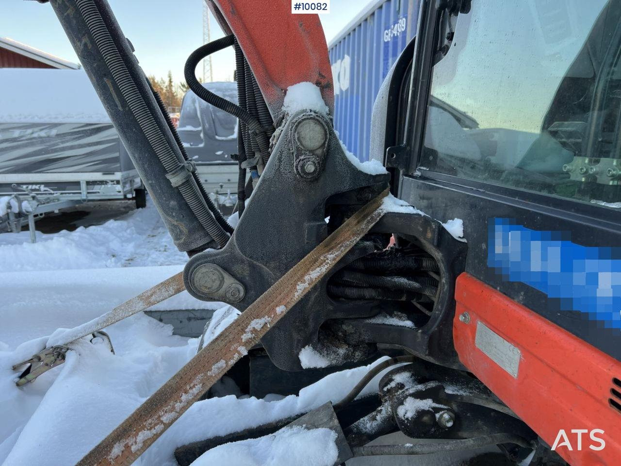 Мини-экскаватор Kubota KX027-4 Mini excavator incl trailer: фото 20