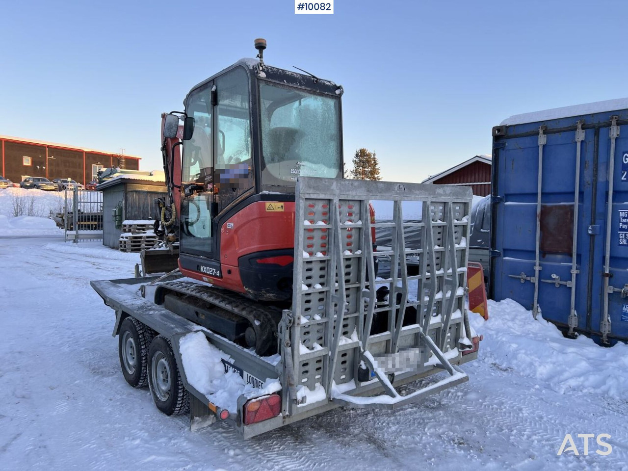 Мини-экскаватор Kubota KX027-4 Mini excavator incl trailer: фото 7