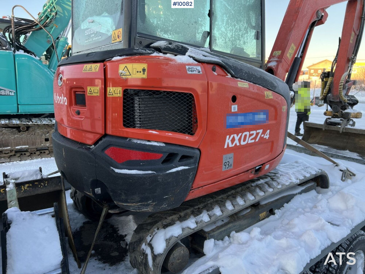 Мини-экскаватор Kubota KX027-4 Mini excavator incl trailer: фото 31