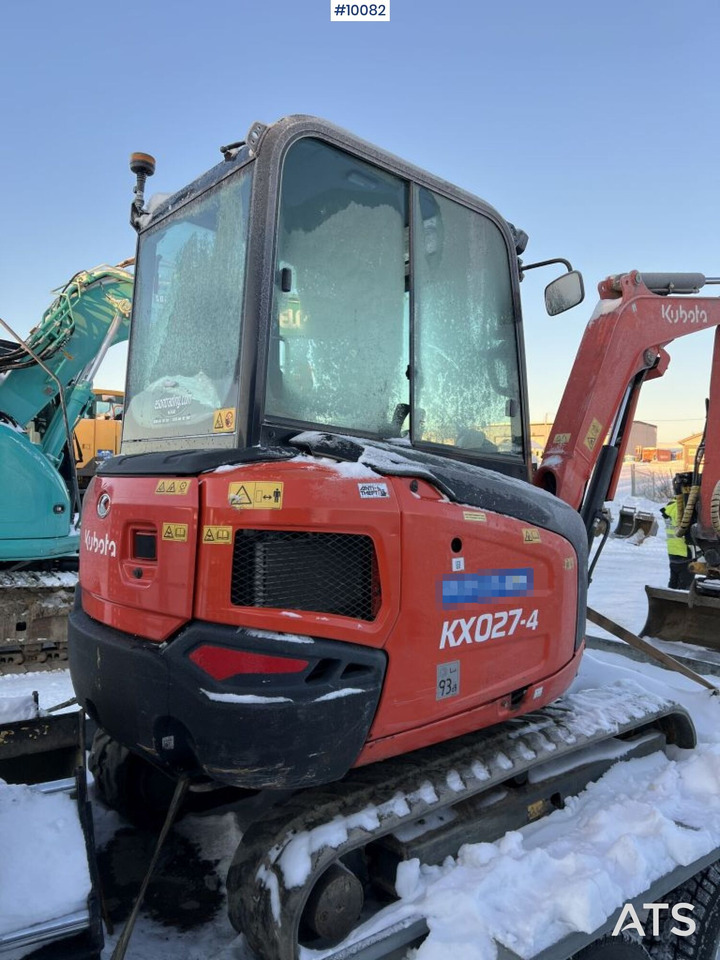 Мини-экскаватор Kubota KX027-4 Mini excavator incl trailer: фото 32