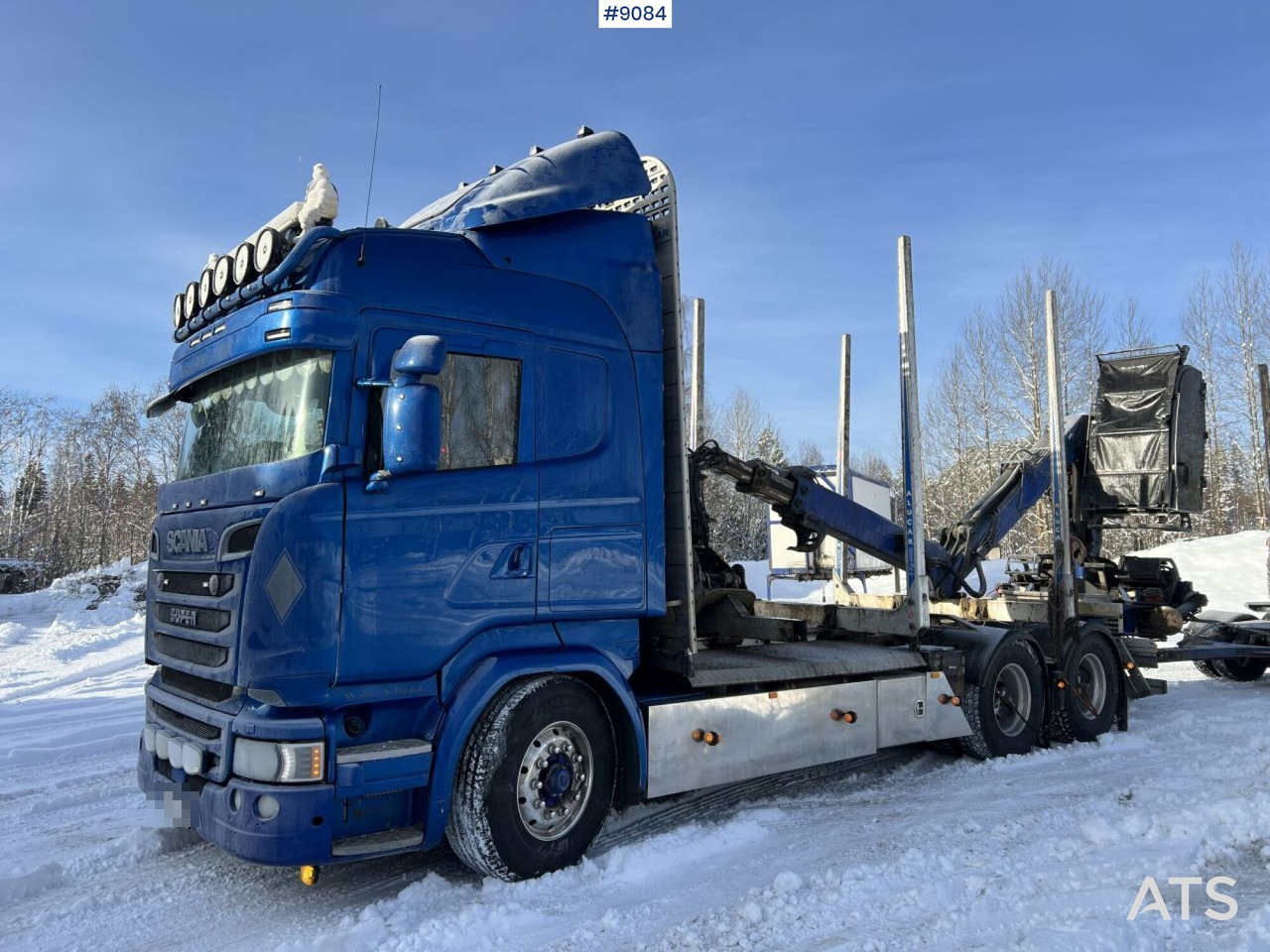 SCANIA R580 6X4 Logging truck with crane (VIDEO) - Лесовоз: фото 1 SCANIA R580 6X4 Logging truck with crane (VIDEO) - Лесовоз: фото 1