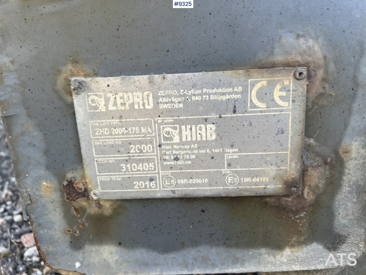 Tail lift- Zepro- ZHD 2000-175 MA - Гидроборт: фото 5 Tail lift- Zepro- ZHD 2000-175 MA - Гидроборт: фото 5