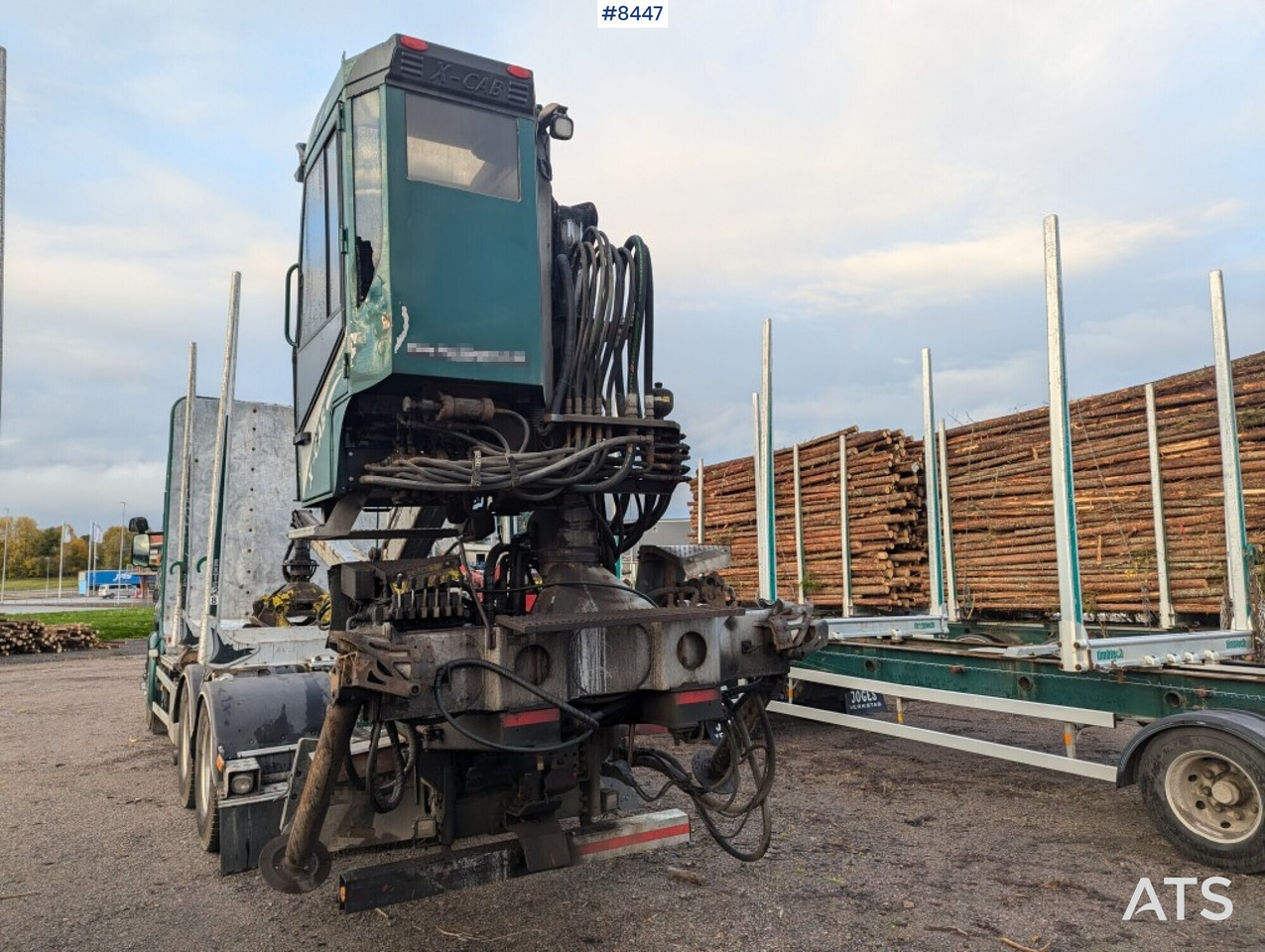 Timber Truck Scania R580 6X4 with crane and wagon - Лесовоз: фото 4 Timber Truck Scania R580 6X4 with crane and wagon - Лесовоз: фото 4