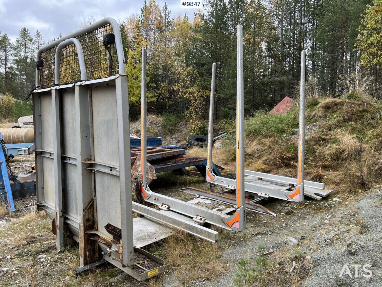 Кузов платформа Timber rack for boogie truck: фото 1