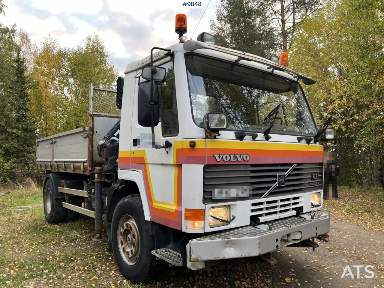 VOLVO FL7 4X2 Crane truck/Dump truck with Hiab071 crane - Самосвал: фото 2 VOLVO FL7 4X2 Crane truck/Dump truck with Hiab071 crane - Самосвал: фото 2