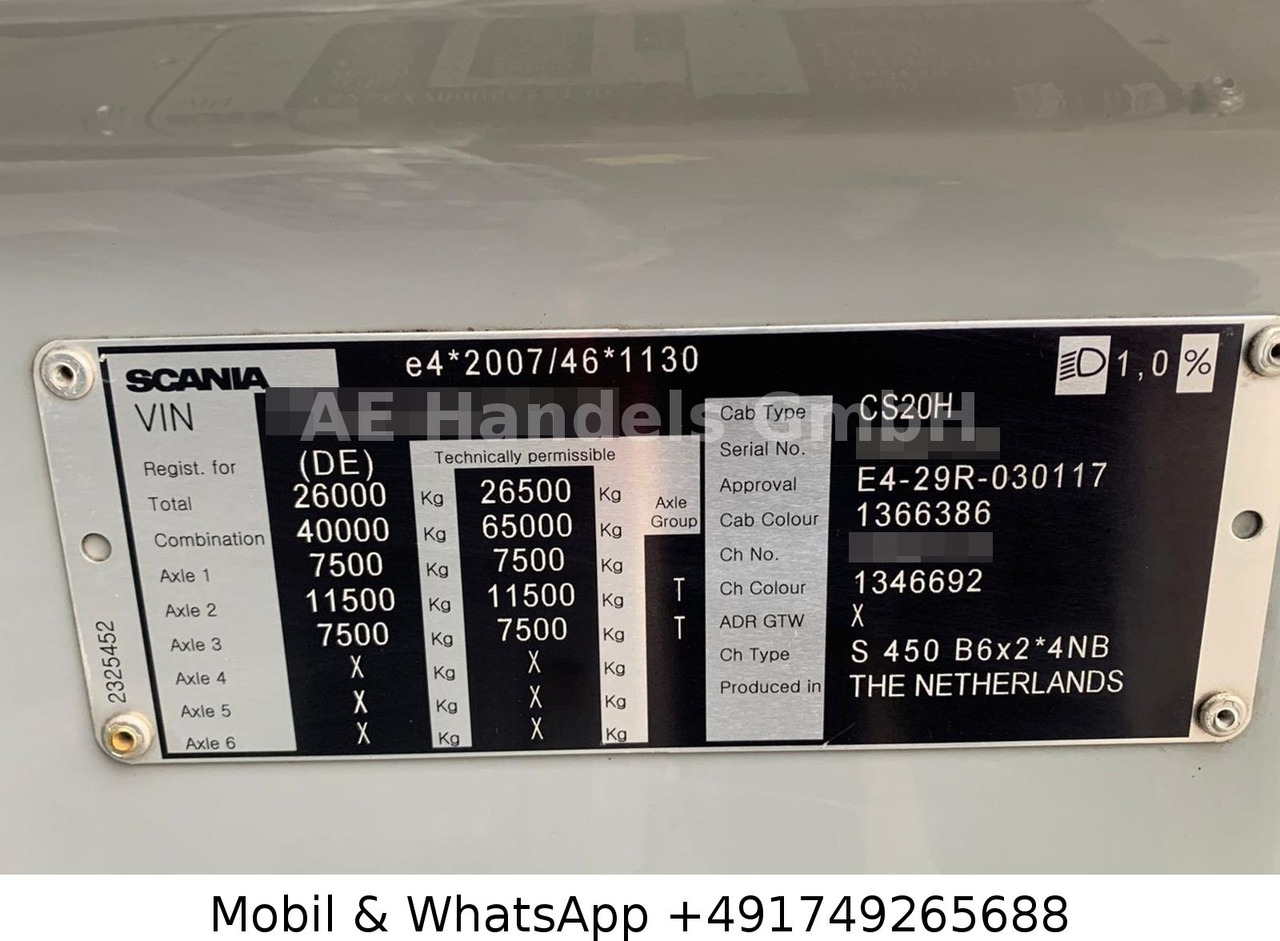 Scania S450 HighLine BDF *Retarder/Lenk+Lift/Multi/LBW в лизинг Scania S450 HighLine BDF *Retarder/Lenk+Lift/Multi/LBW: фото 14