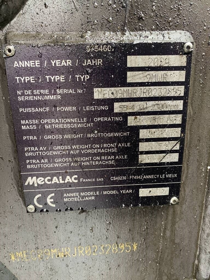 Колёсный экскаватор Mecalac 9 MWR / 1er Main Origine Française endommagée: фото 7