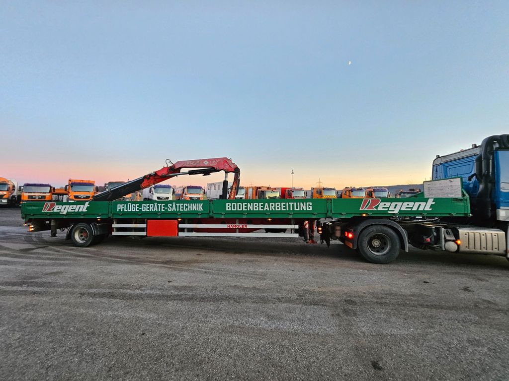 Полуприцеп бортовой/ Платформа Hangler Kran Fassi F 240 Funk: фото 6
