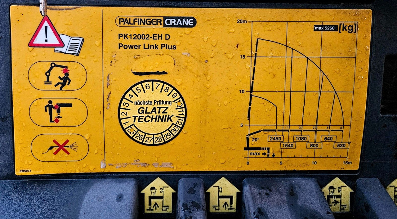 Самосвал, Автоманипулятор MAN TGS 28.400 6x4-4 BL Palfinger PK12002 Kran Euro5: фото 26