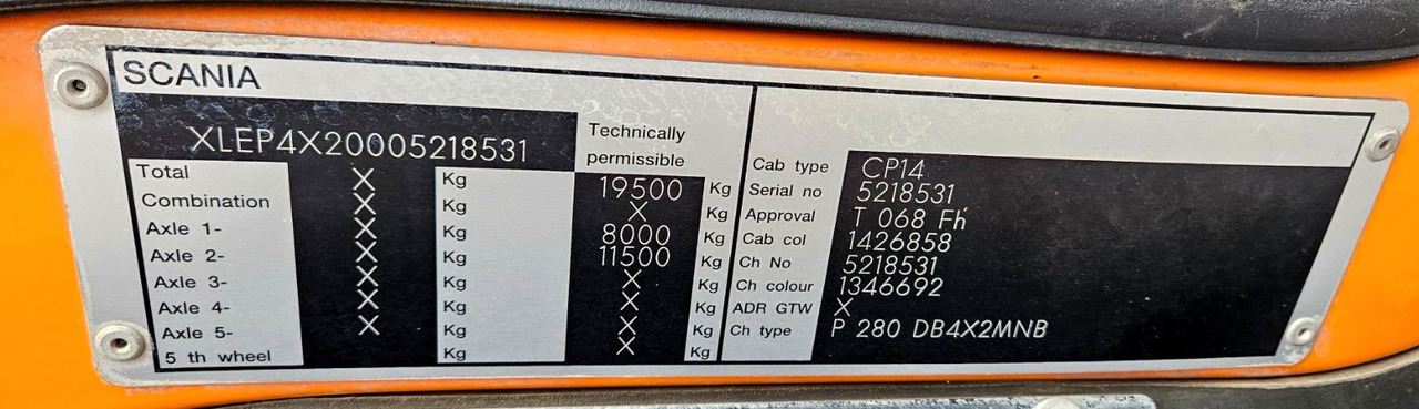 Подметально-уборочная машина Scania P280 Euro5 MUT 7m3 Hydrostat: фото 26