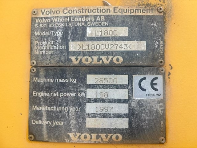 Volvo L 180 C Engine replaced, CDC - Колёсный погрузчик: фото 3 Volvo L 180 C Engine replaced, CDC - Колёсный погрузчик: фото 3
